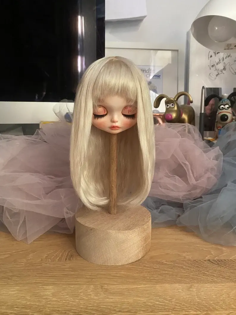Thumbnail: Blythe Handmade Wig (Mohair) WIG004