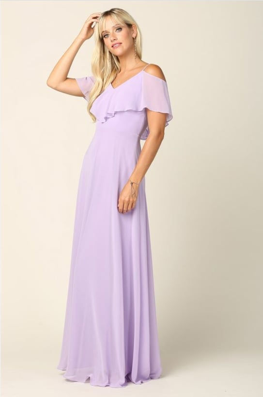Thumbnail: Chiffon Flutter Sleeve Dress