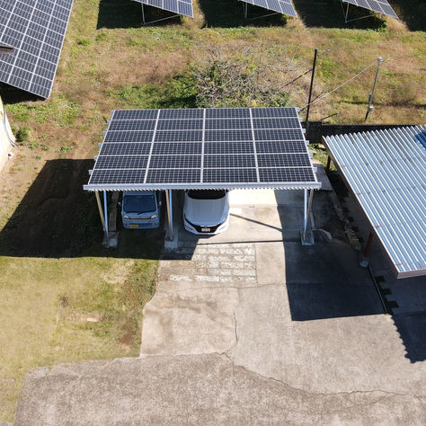 茨城県笠間市のソーラーカーポート