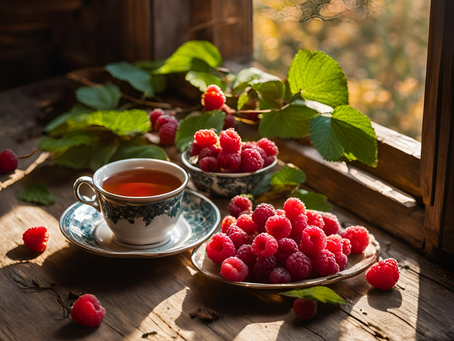 Польза чая с малиновыми листьями