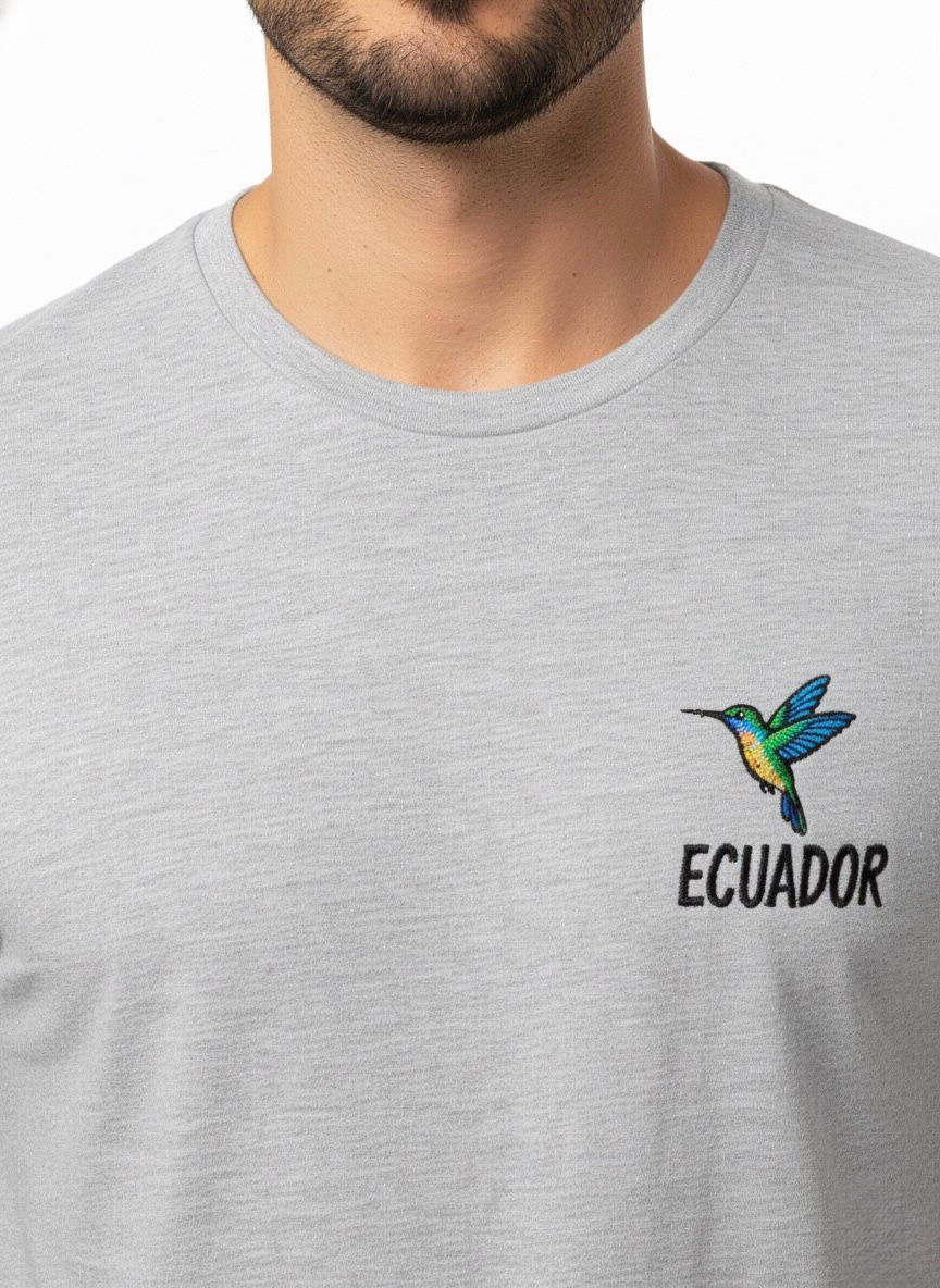 Thumbnail: Hummingbird embroidered t-shirt