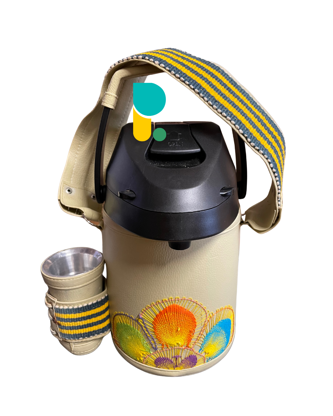 Termo Ñua Frio/Caliente, 2,5 Lt.  Cd 022 Beige