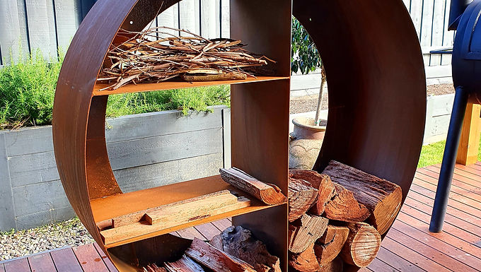 1200mm Cortenstål vedförvaring