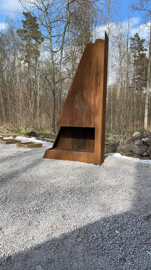 Eldkorgar corten