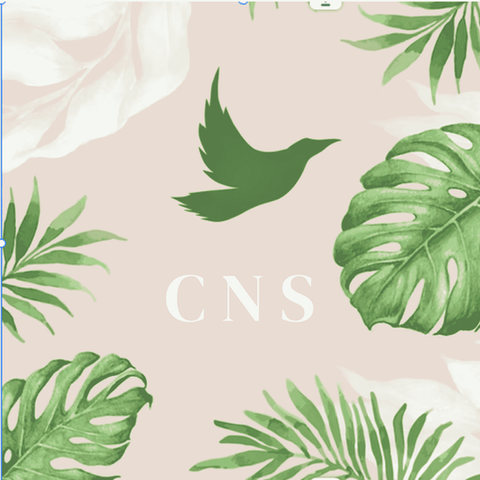 Green Leafy palms with Crowe's nest logo
