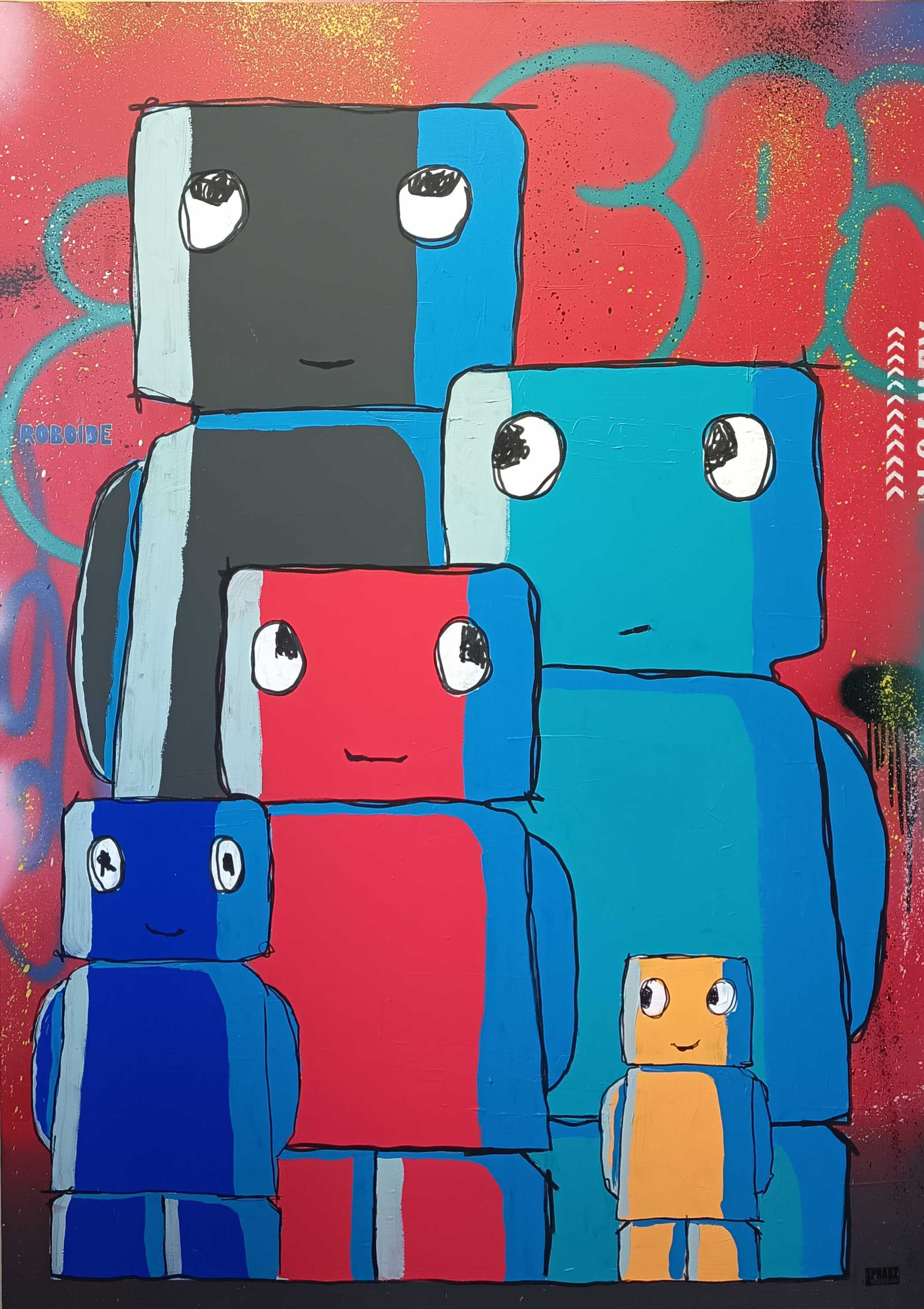 ROBOÏDE FAMILY PORTRAIT 100X140