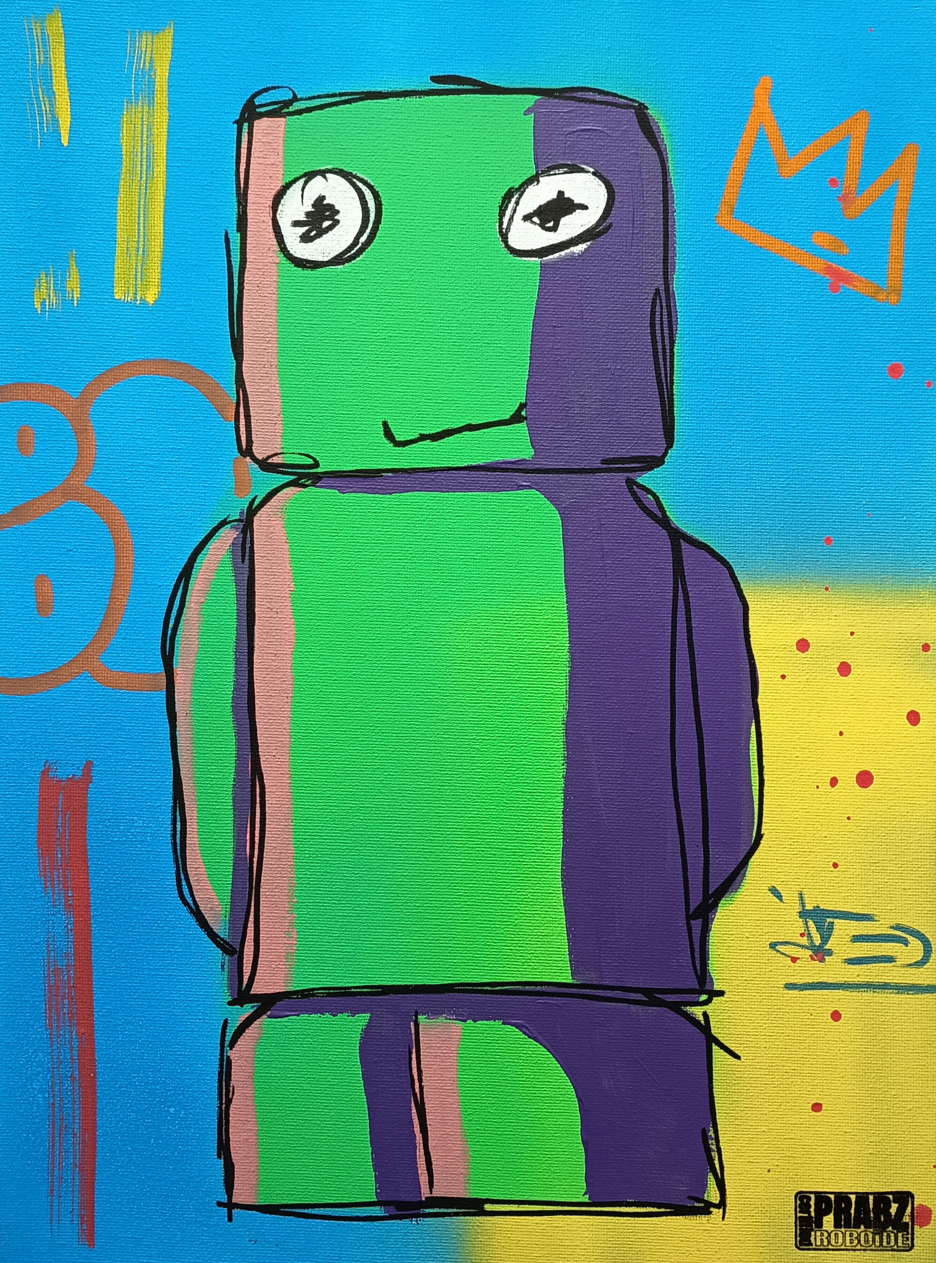 ROBOÏDE peinture 40x30