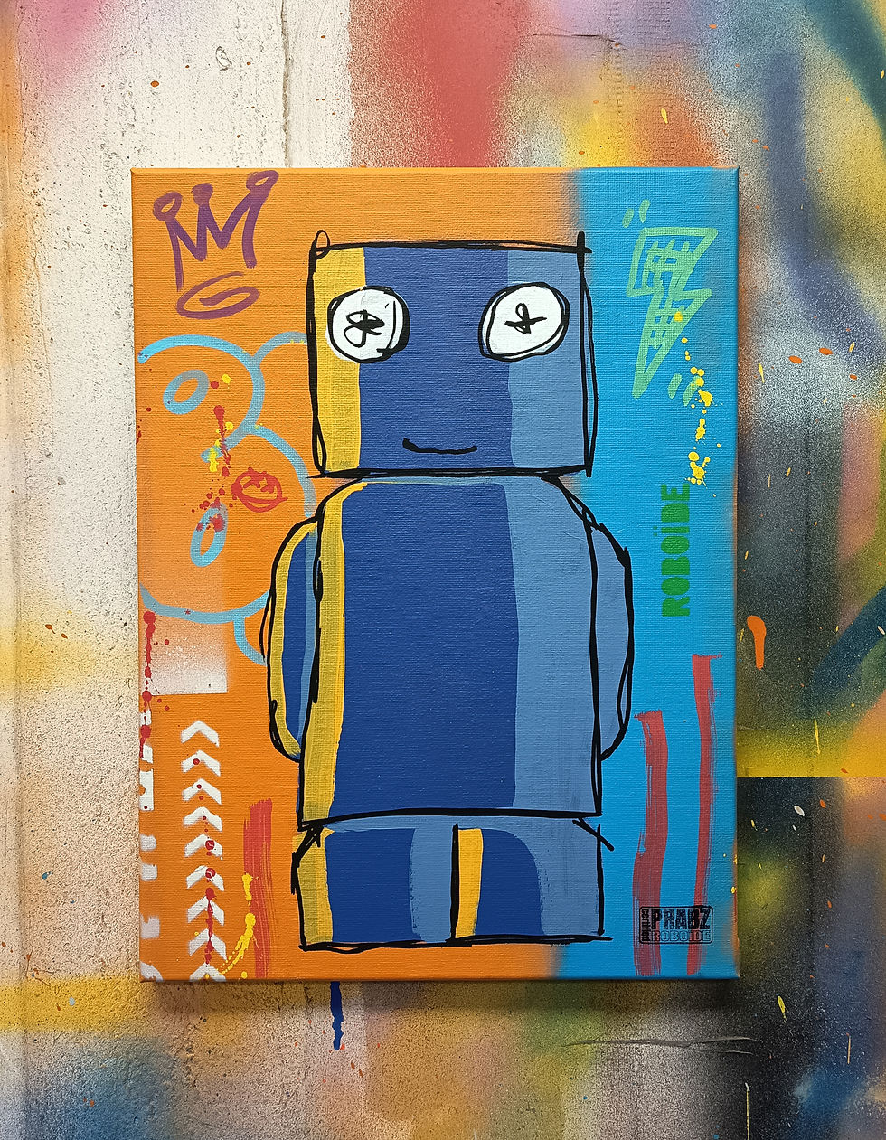 Miniature : ROBOÏDE peinture 40x30