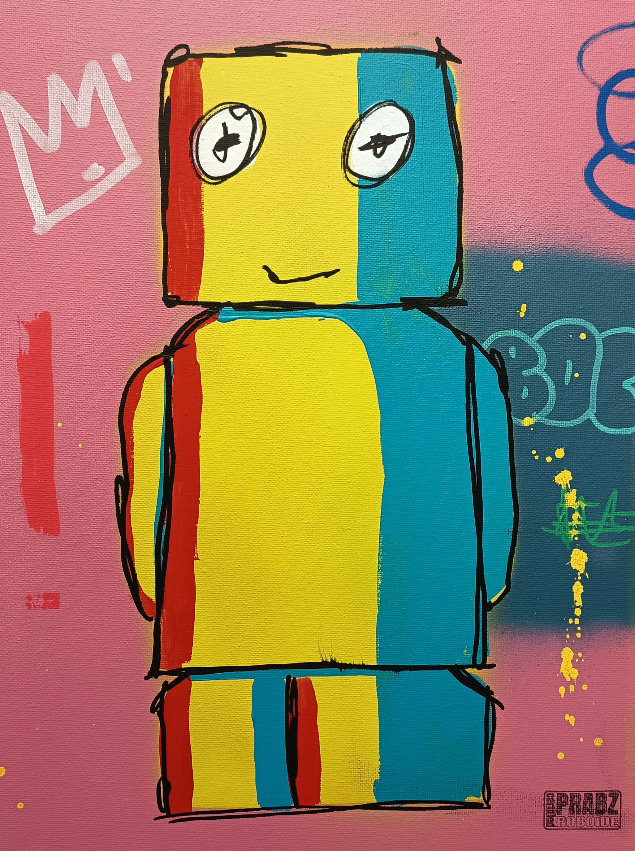 ROBOÏDE peinture 40x30
