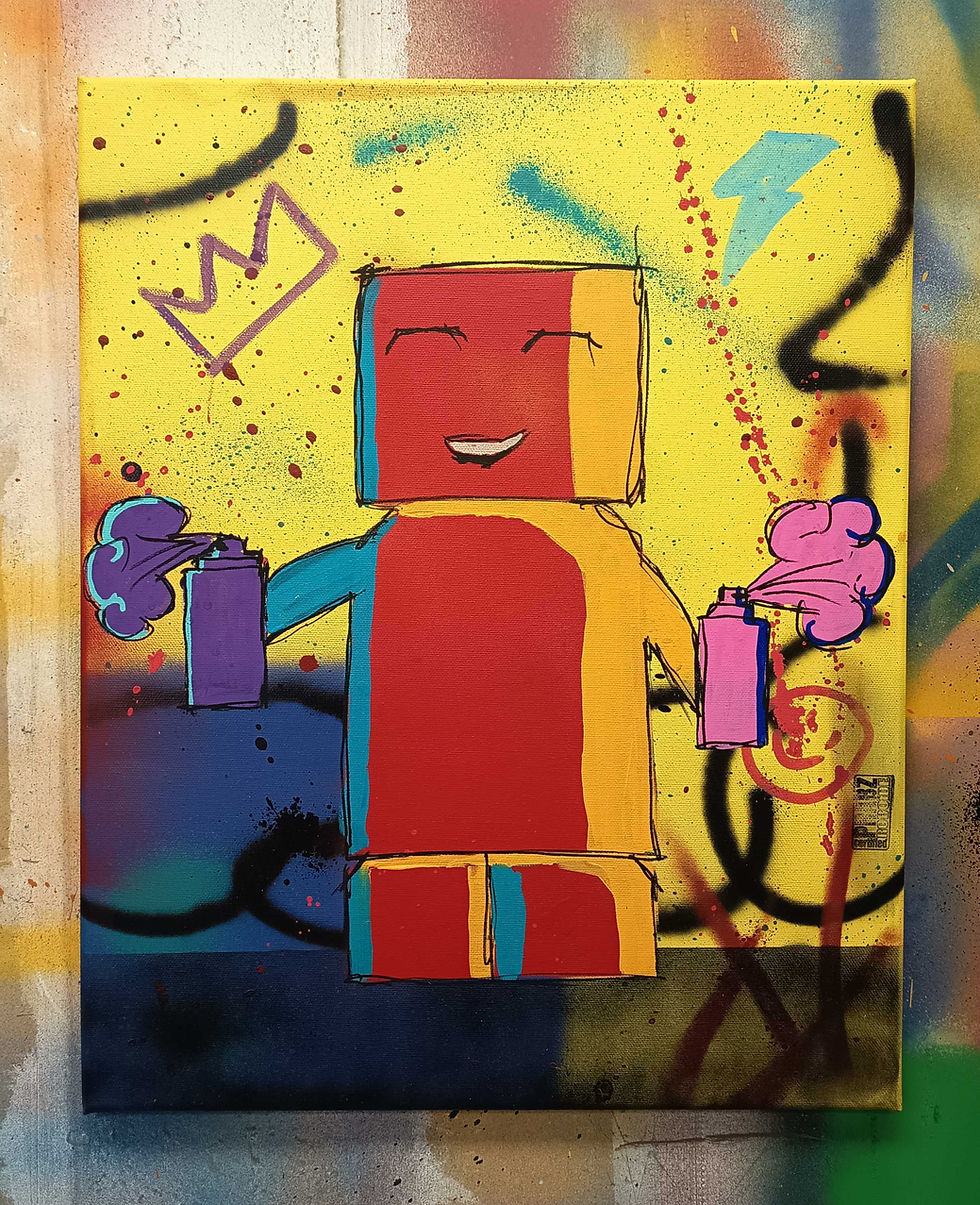 Miniature : ROBOÏDE peinture 50x60