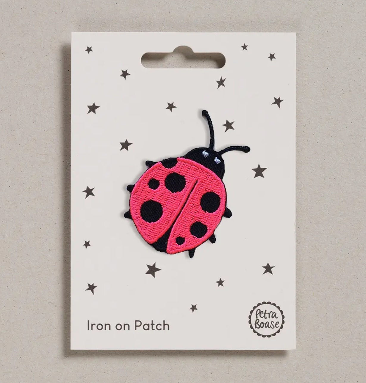 Petra Boase Bügel Patch Marienkäfer