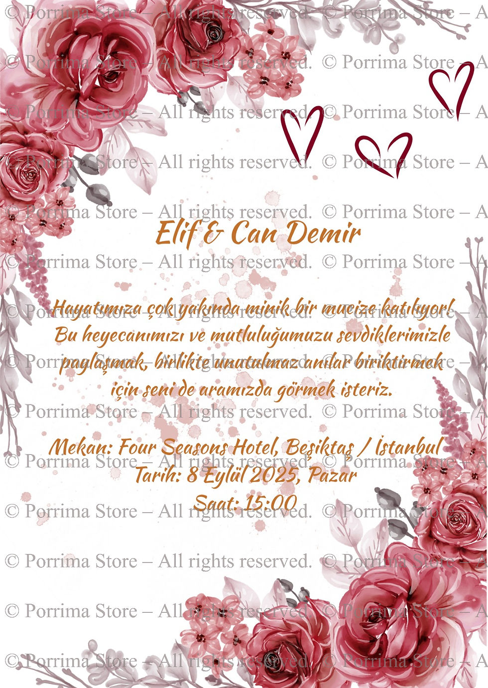 BABY SHOWER DAVETİYESİ