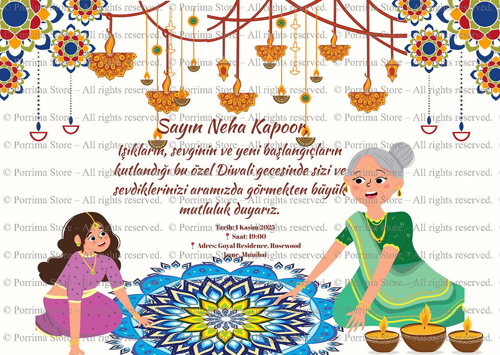 DİVALİ DAVETİYESİ