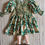 Thumbnail: Bonjour Diary Handsmock Dress  (Autumnal Green Flowers)