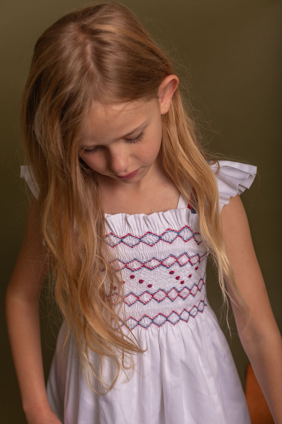 Thumbnail: Birinit Petit White Embroidered Dress