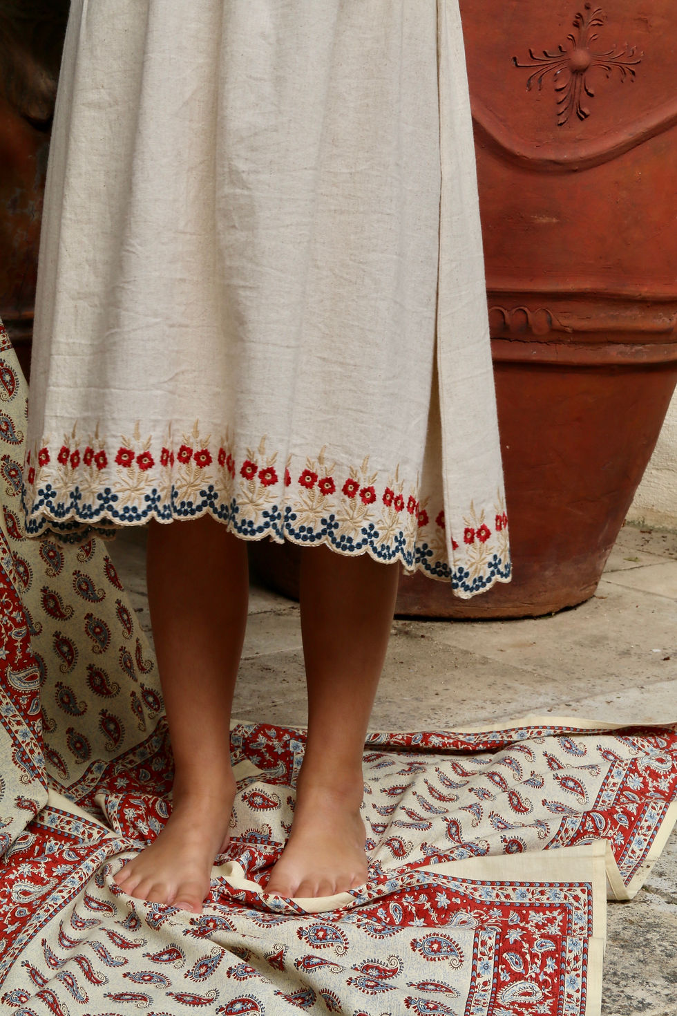 Thumbnail: Bonjour Diary Skirt Dress (Natural Cotton Flex)