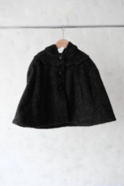 Mes Kids Des Fleur Cloak (Dark Grey)