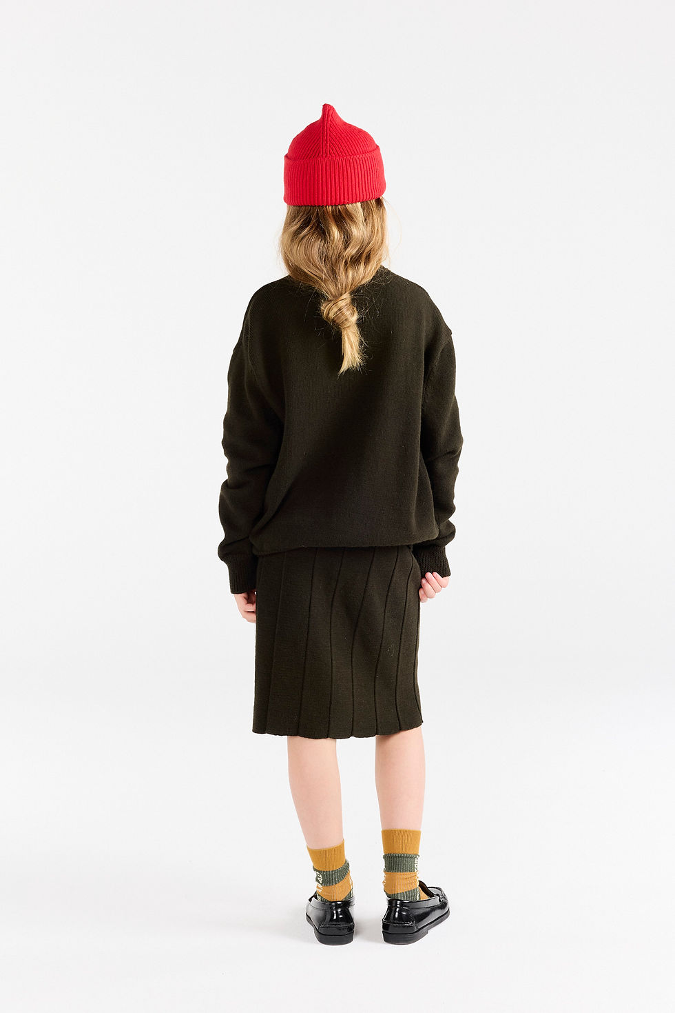 Thumbnail: The Animals Observatory Lynx Kid Knit Skirt (Black)