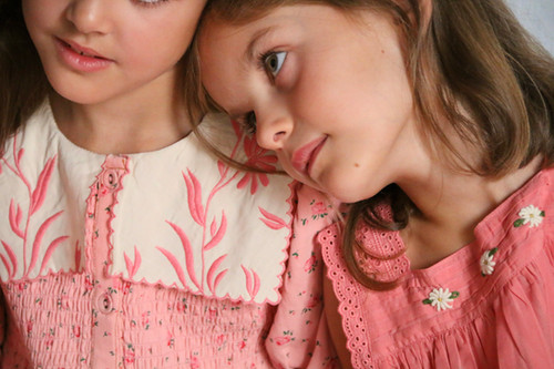 Bonjour Diary Tunique with Collar & Hairclip (Rosa Bloom Print