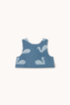 Tiny Cottons Big Swans Top (Blue)