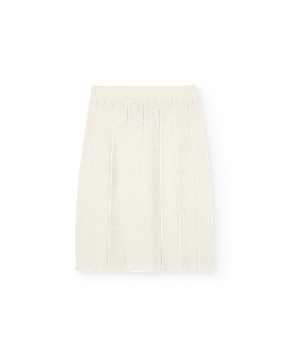 Thumbnail: The Animals Observatory Lynx Kid Knit Skirt (White)