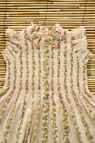 bonjour diary　IBIZA DRESS BONJOUR DIARY IBIZA LONG DRESS / GOLDEN FLOWER IVORY - Milk