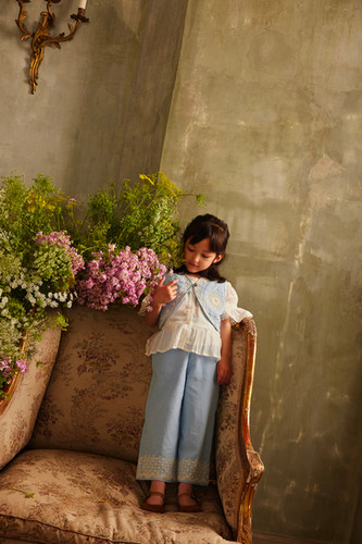 Louise Misha Florelia Pants (Oxford Blue) | Jean + Hadley