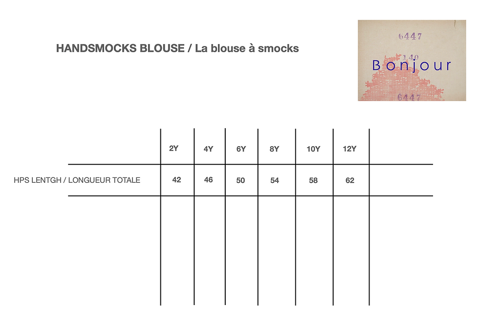 Thumbnail: Bonjour Diary Handsmocks Blouse (Blue Transat Stripe)