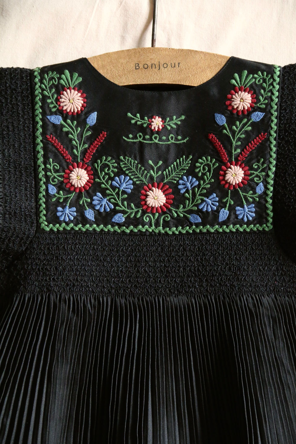 Thumbnail: Bonjour Diary Dress (Pleated Black Taffetas)