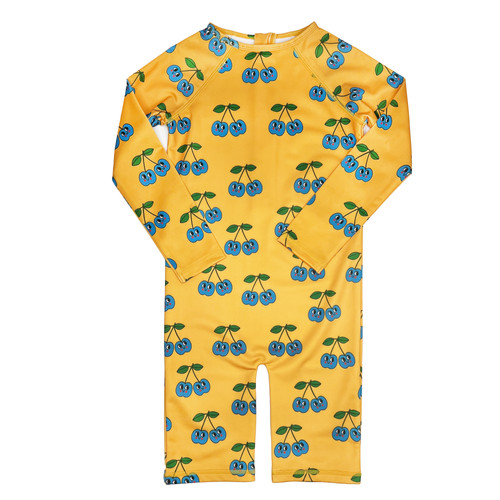 Hugo Loves Tiki Rash Guard (Yellow Blue Cherries) Jean + Hadley