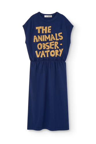 The Animals Observatory Orca Kid Midi Dress (Deep Blue) | Jean +
