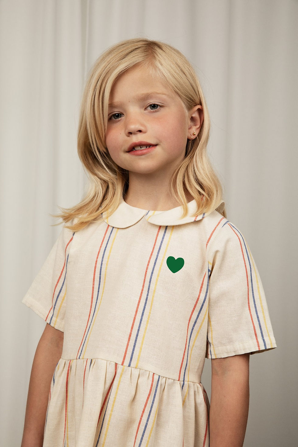 Thumbnail: Mini Rodini Stripe Dress (Offwhite)