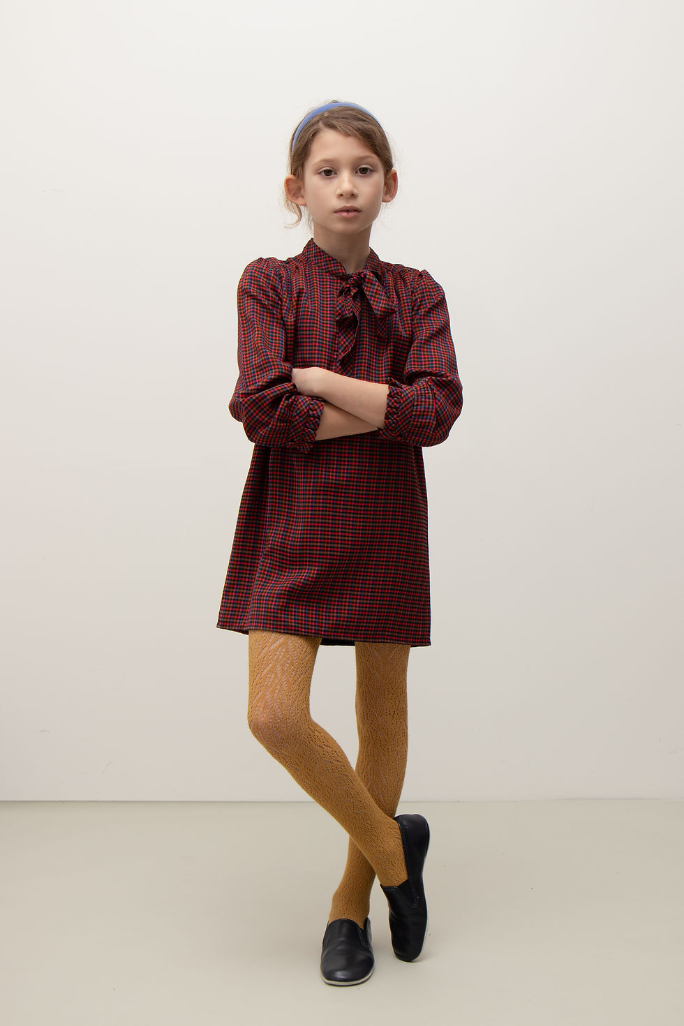 Thumbnail: Caramel Belford Dress (Multicheck)