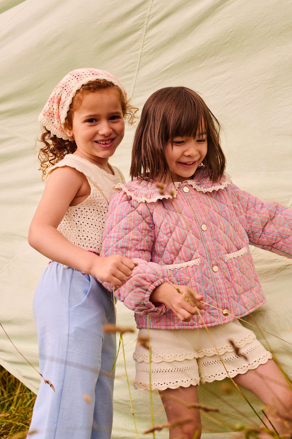 섬네일: Louise Misha Joulia Jacket (Pink Pomelo Checks)