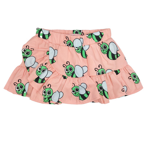 Hugo Loves Tiki Woven Ruffle Skirt (Peach Bees) Jean + Hadley