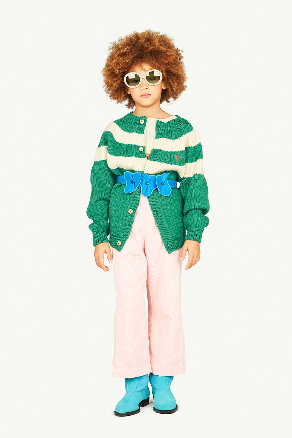 Thumbnail: The Animals Observatory Corduroy Porcupine Kids Pants (Pink)
