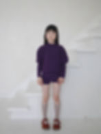 Thumbnail: Mes Kids Des Fleurs Shorts with Pompom (Dark Purple)