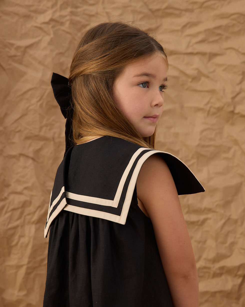 Thumbnail: Rylee + Cru Sailor Dress (Black)