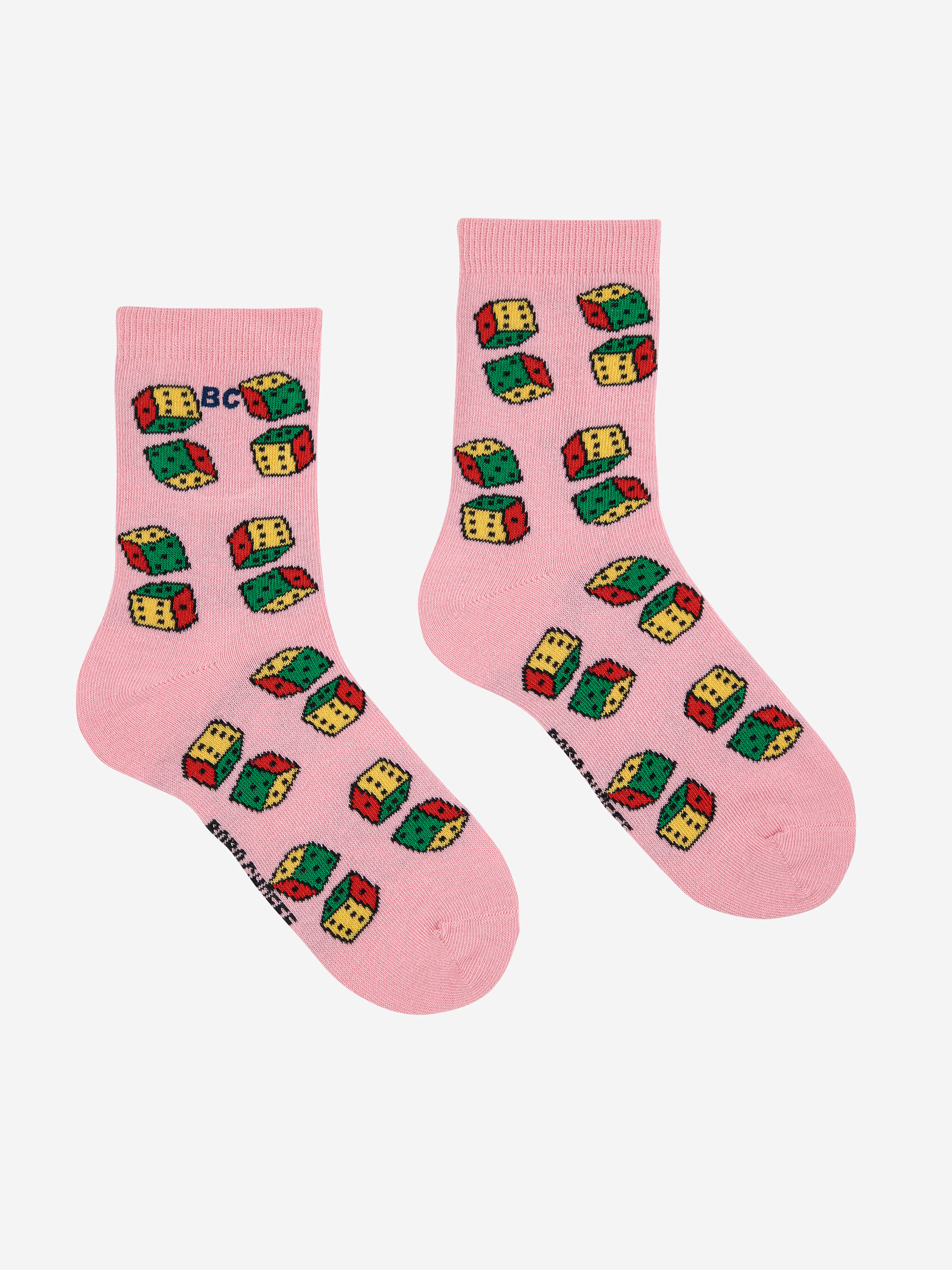 Bobo Choses Dices All Over Short Socks (Pink)