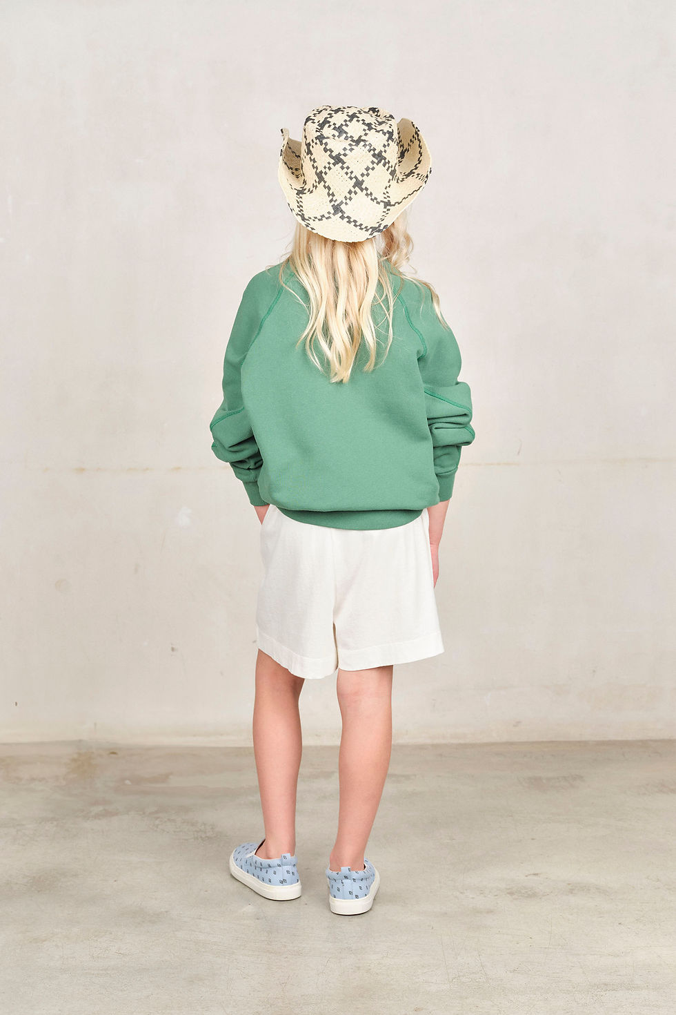 Thumbnail: The Animals Observatory Shark Kids Sweatshirt  (Green