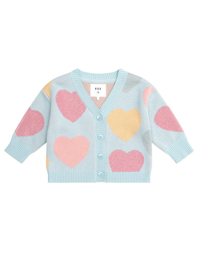 Huxbaby Sweatheart Boxy Cardi (Multi) Jean Hadley