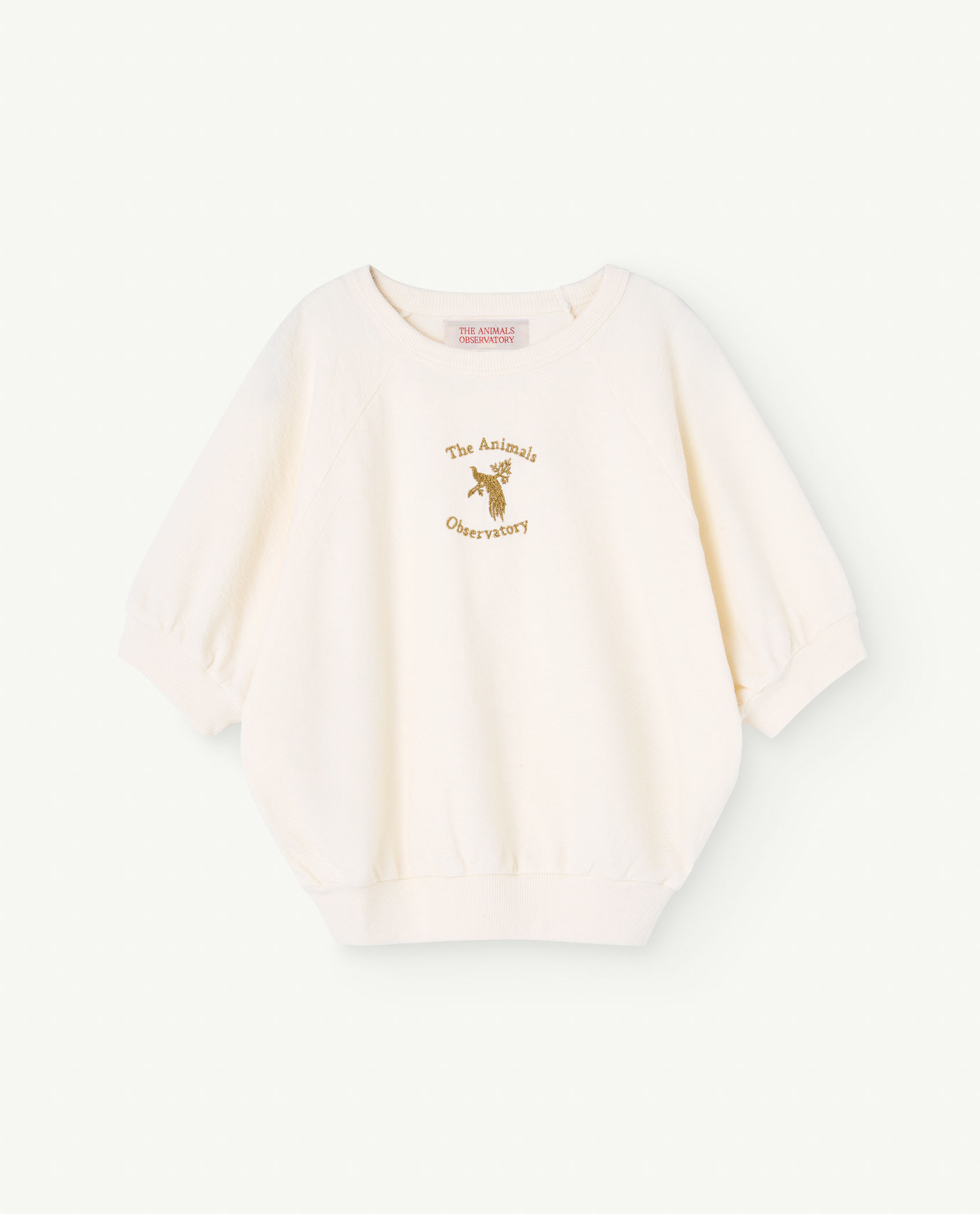 The Animals Observatory Squab Kids Top  (White Bird)
