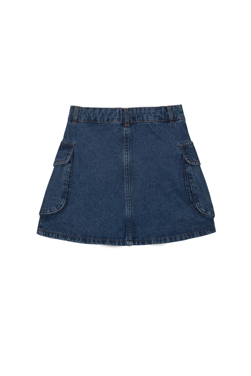 섬네일: Mipounet Ona Cargo Mini Skirt (Blue Denim)