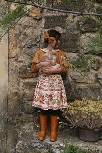 Bonjour Diary Skirt (Jacqueline Border/Aline) | Jean + Hadley