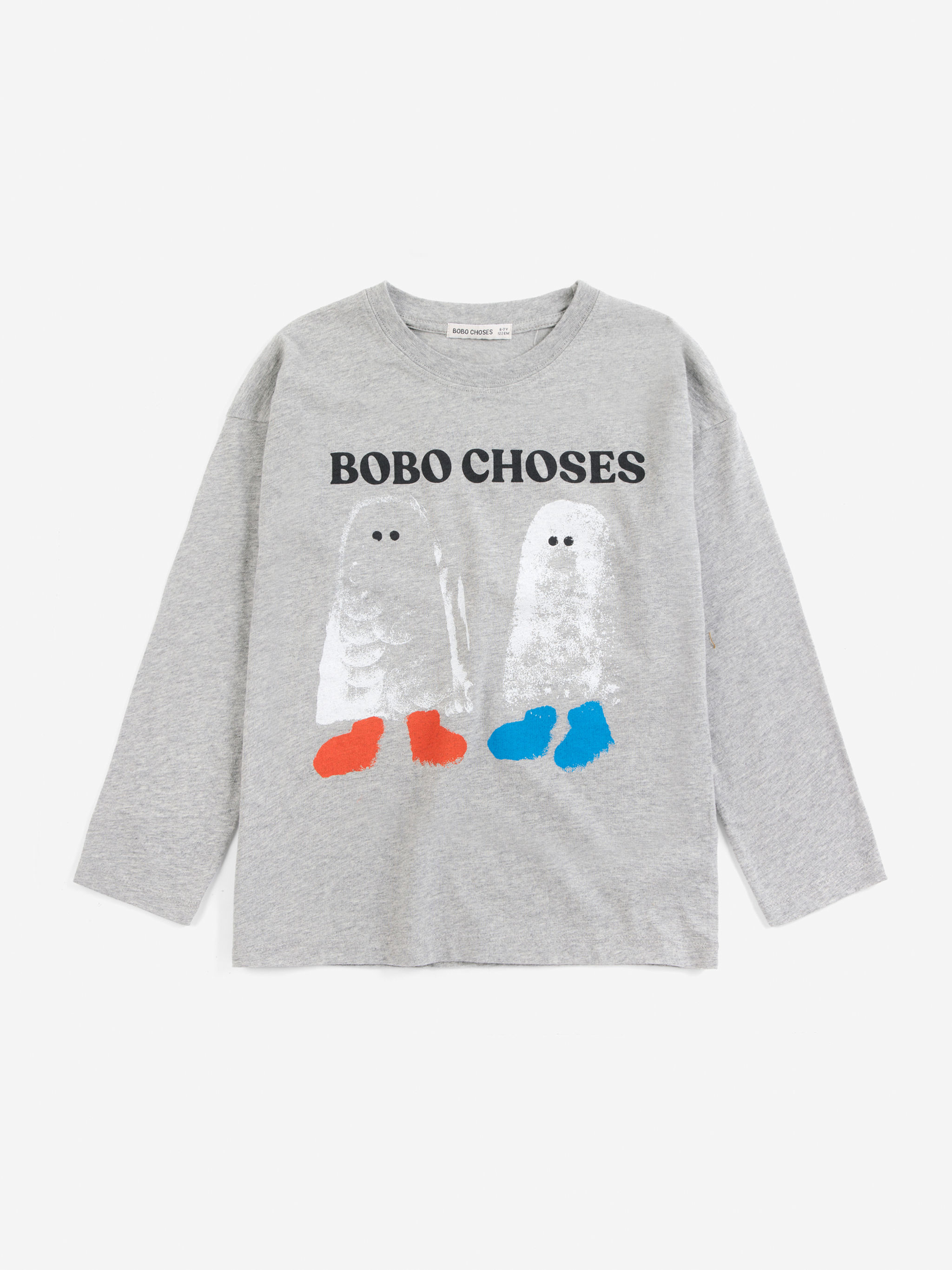 Bobo Choses Booty Ghosts T-shirt (Heather Grey)