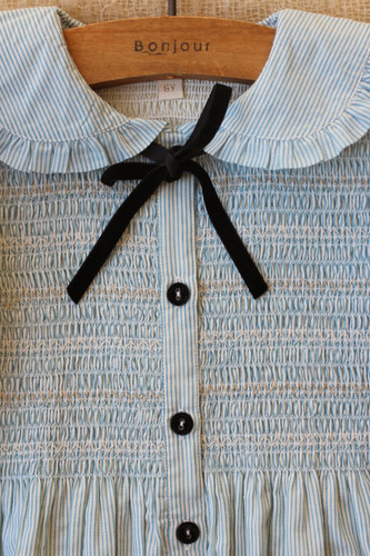 新品　bonjour diary 23aw stripe tunic 12y Bonjour Diary Tunique (Lgith Blue Stripe) | Jean + Hadley