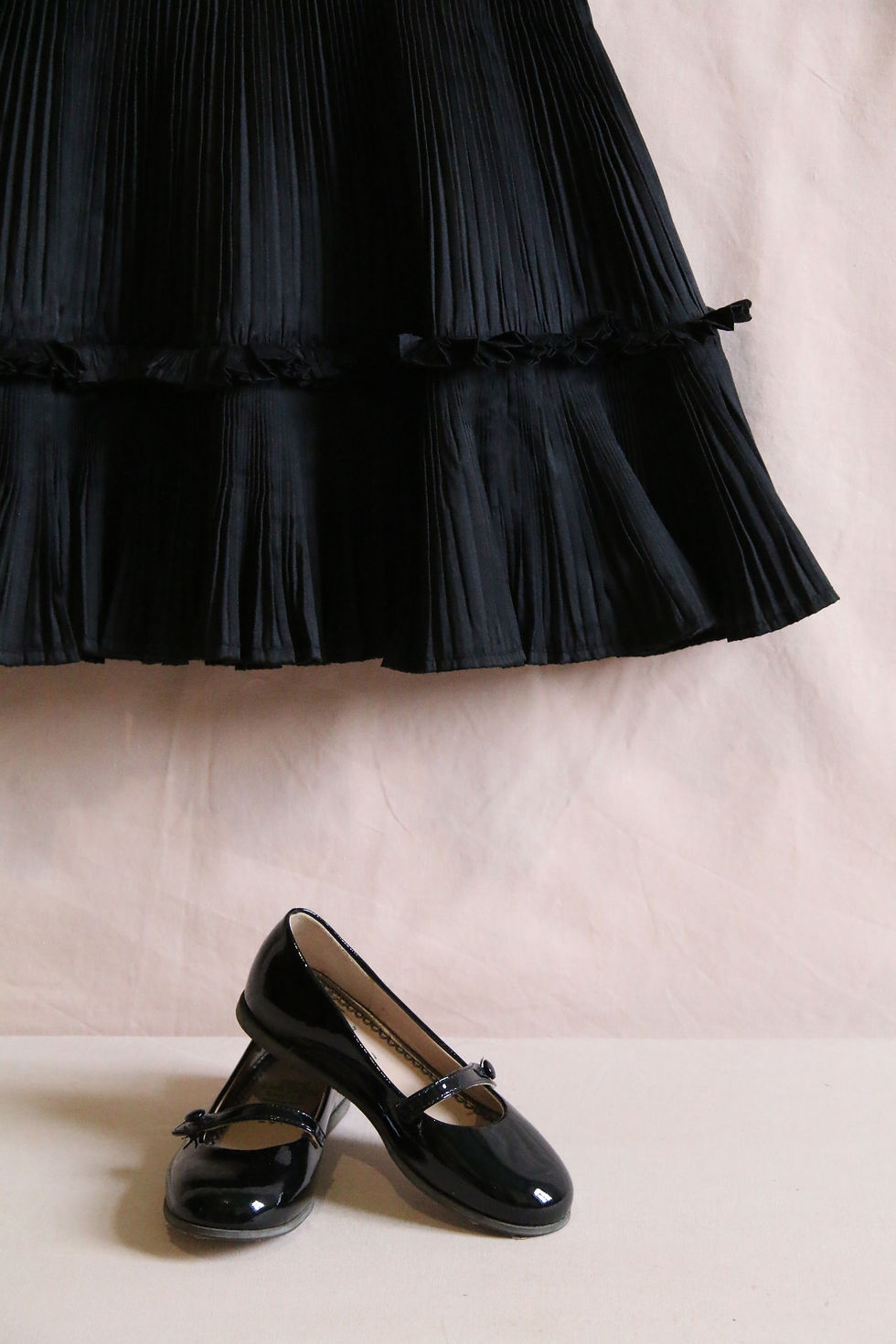Thumbnail: Bonjour Diary Dress (Pleated Black Taffetas)
