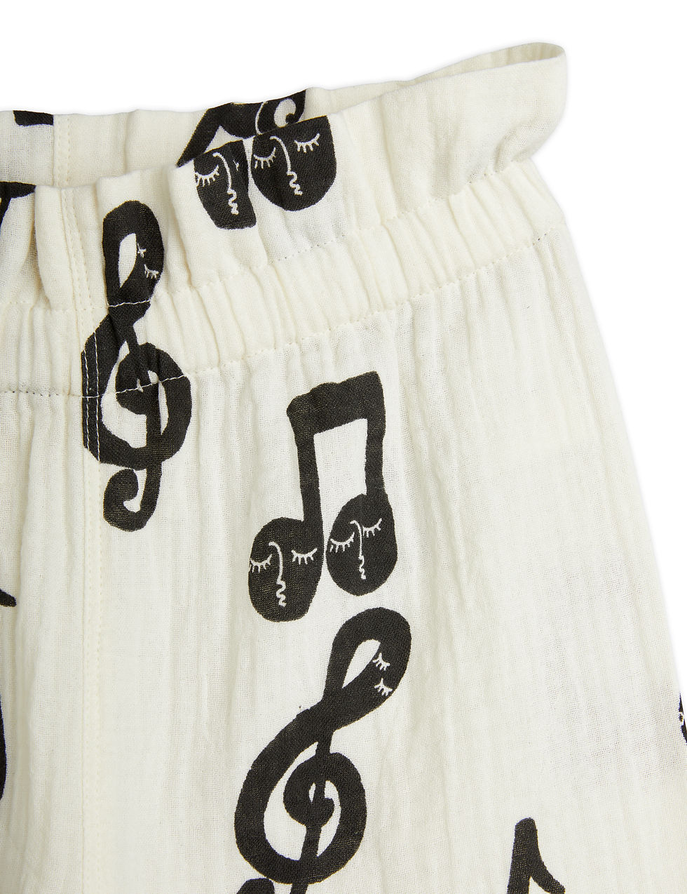섬네일: Mini Rodini Note Muslin Dress (White)