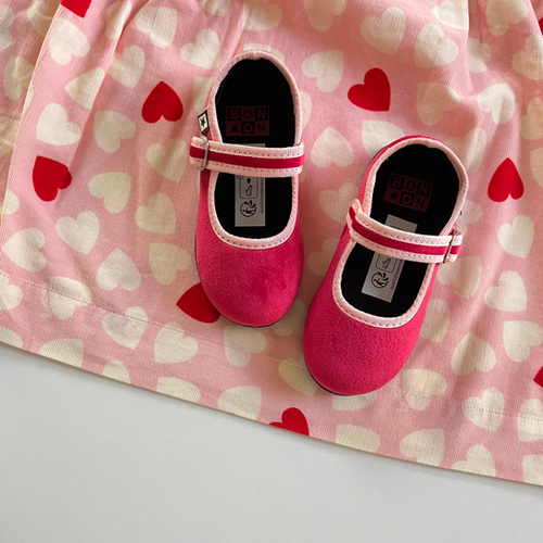 Bonton Bonbon Plain Slippers Rose