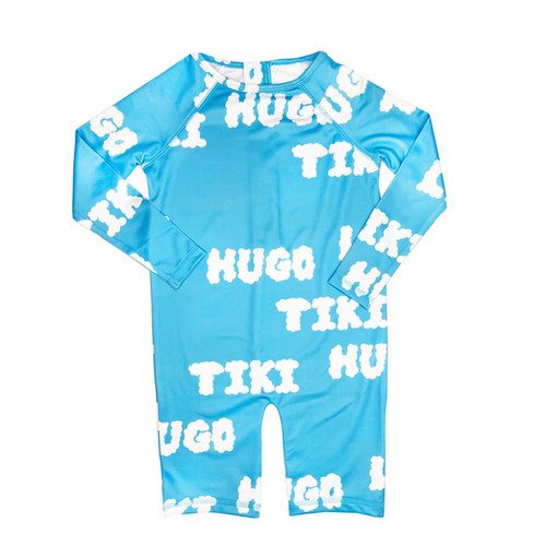 Hugo Loves Tiki Rash Guard (Logo Blue) Jean + Hadley